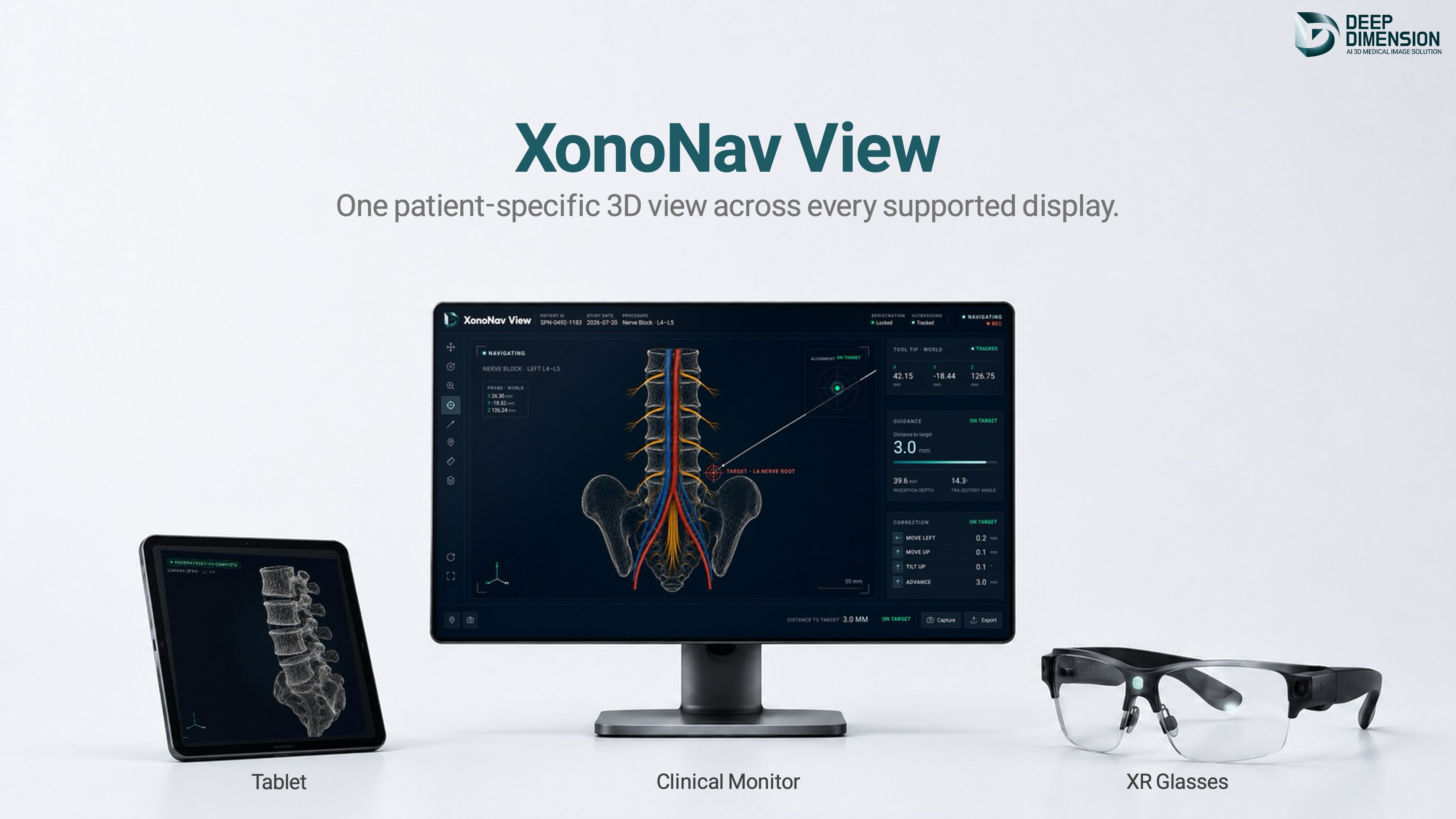 On a monitor or AR glasses
